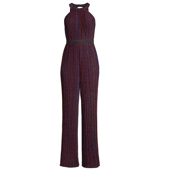 BCBG MAX AZRIA (NWT) Striped Wide Leg Jumpsuit - Picture 4 of 6